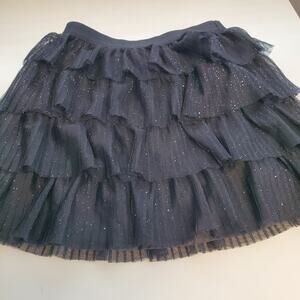 Cat & Jack Tulle Glitter Tierd Skirt Girls Size 7/8